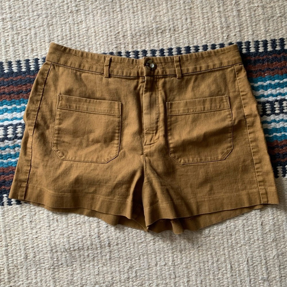 Madewell patch pocket shorts cotton Size 6 EUC
